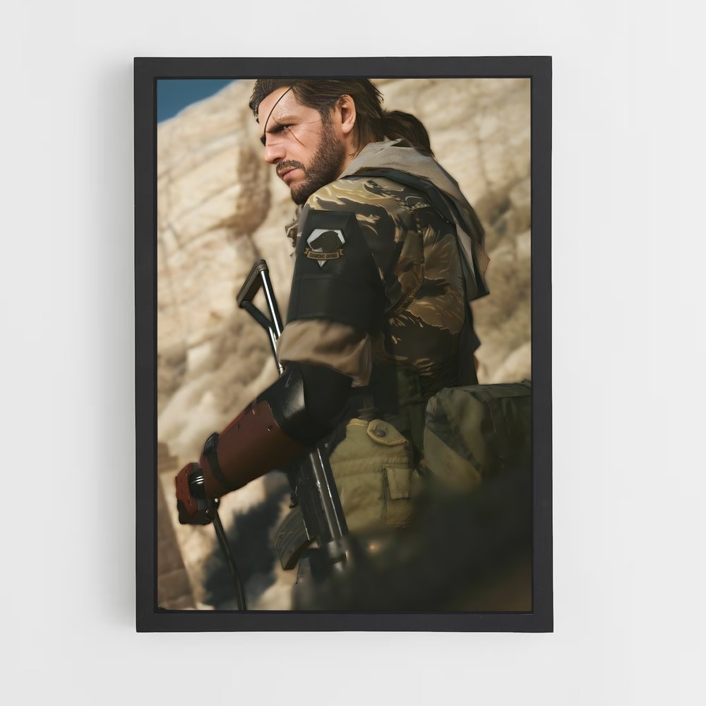 Poster Big Boss Rising – affiche Metal gear solid (vue 2)